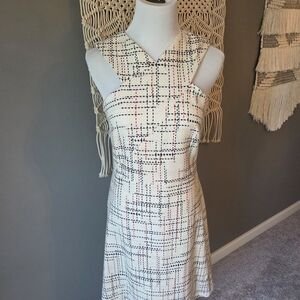 Banana Republic Ivory Patterned Dress